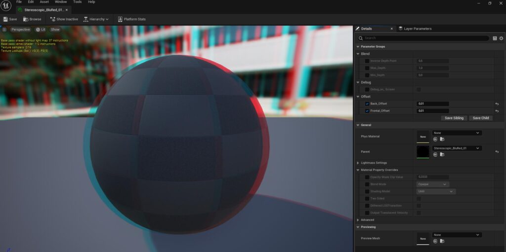 [UE5] Anaglyph Stereoscopic 3D