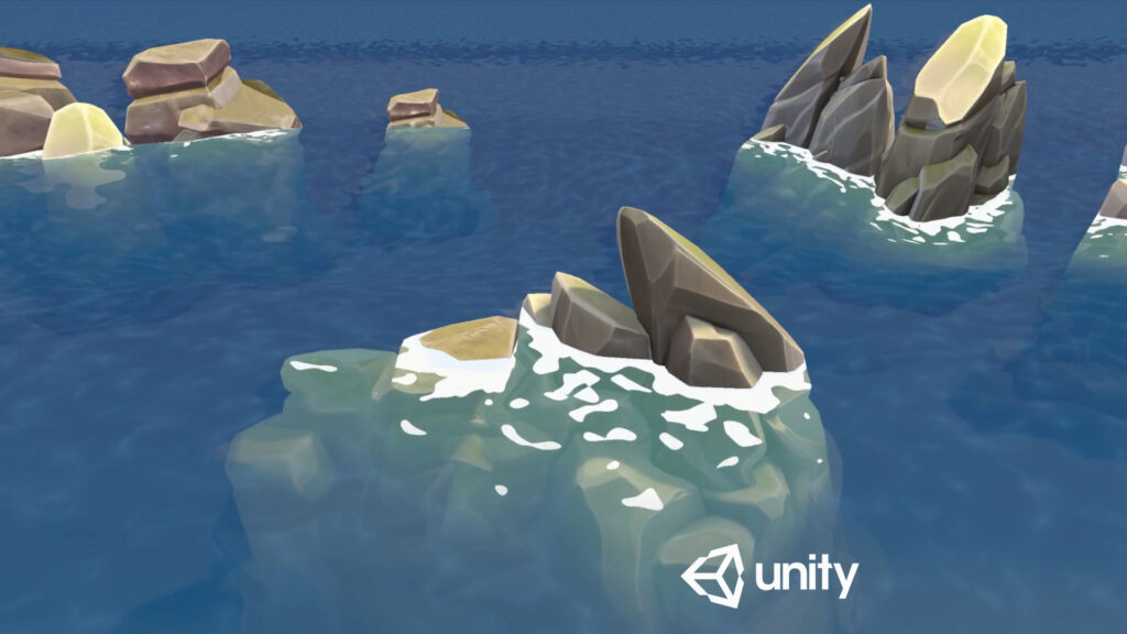 AquaFlow — Stylized Procedural Water Shader for Unity URP